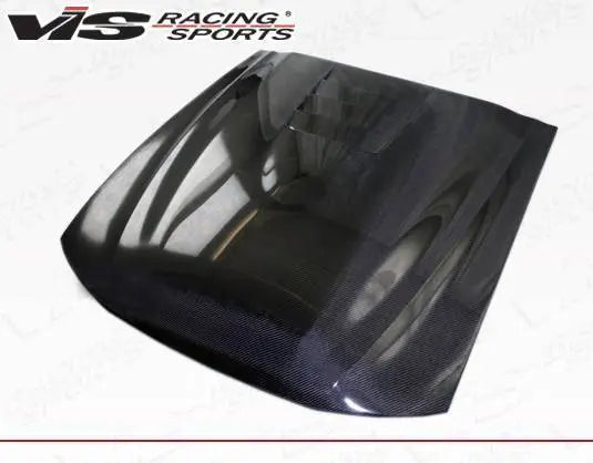 1999-2004 Ford Mustang 2 doors Cobra R 2000 Style Carbon Fiber Black Hood-1