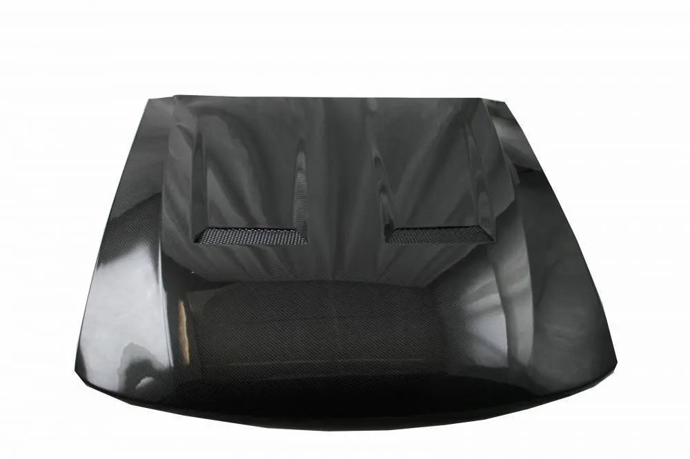 1999-2004 Ford Mustang 2 doors Heat Extractor Style Carbon Fiber Black Hood-2