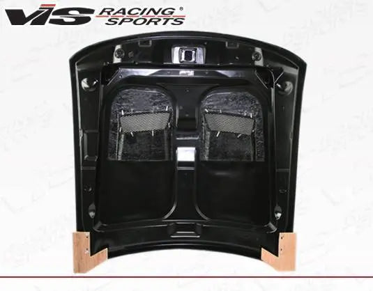 1999-2004 Ford Mustang 2 doors Heat Extractor Style Carbon Fiber Black Hood-4