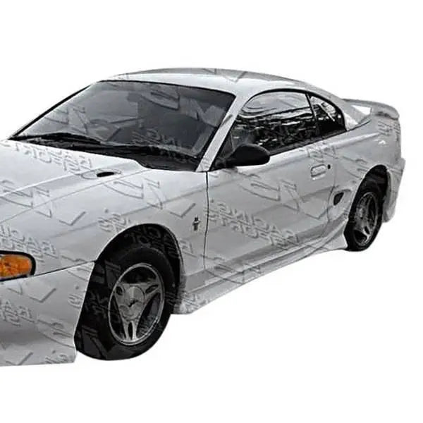 1999-2004 Ford Mustang 2 doors INVADER Style FRP Primer Side Skirts-1