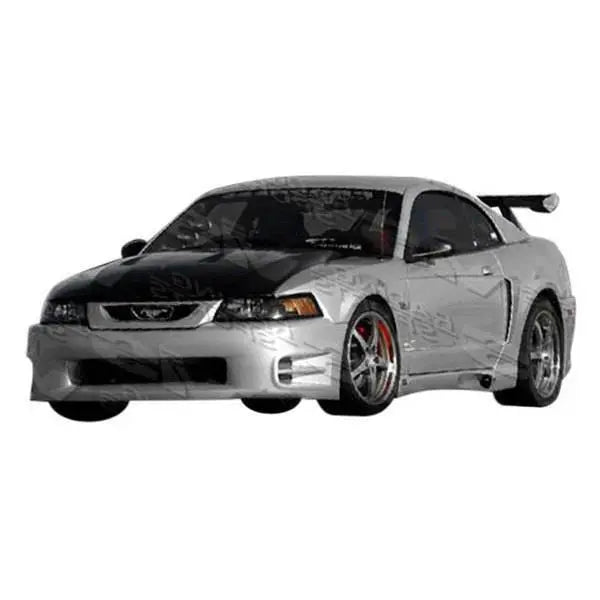 1999-2004 Ford Mustang 2 doors K Speed Style FRP Primer Side Skirts-1