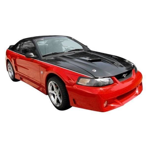 1999-2004 Ford Mustang 2 doors Stalker 2 Style FRP Primer Front Bumper-2