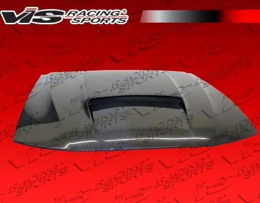 1999-2004 Ford Mustang 2 doors Stalker X Style Carbon Fiber Black Hood-4