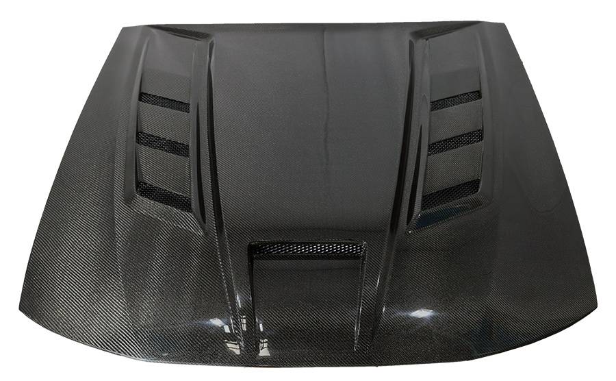1999-2004 Ford Mustang 2 doors TERMINATOR Style Carbon Fiber Black Hood-2