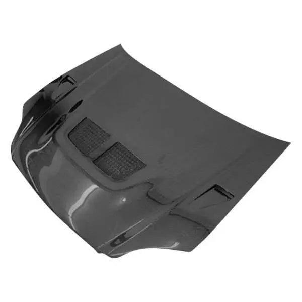 1999-2000 Honda Civic 2 doors EVO Style Carbon Fiber Black Hood-1