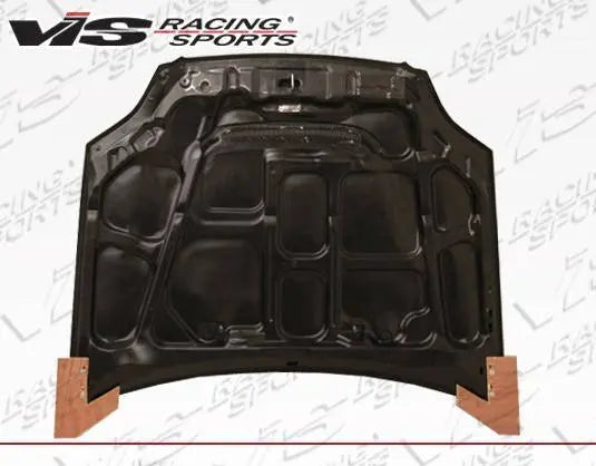 1999-2000 Honda Civic 2 doors 4 doors JS Style Carbon Fiber Black Hood-5