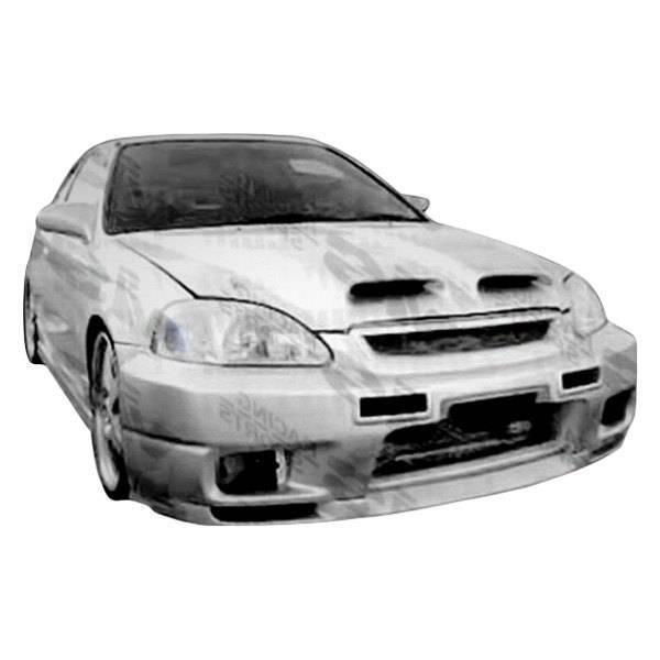 1999-2000 Honda Civic Hatchback 4 doors 2 doors OMEGA Style FRP Primer Front Bumper-1