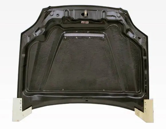 1999-2000 Honda Civic 2 doors 4 doors INVADER Style Carbon Fiber Black Hood-4