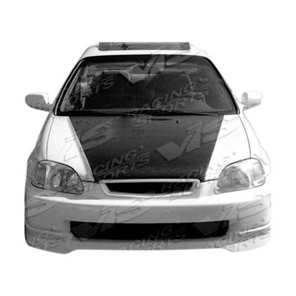 1999-2000 Honda Civic Hatchback 4 doors 2 doors Type R Style FRP Primer Front Lip-1