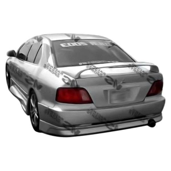 1999-2003 Mitsubishi Galant 4 doors Cyber 1 Style FRP Primer Rear Lip-1