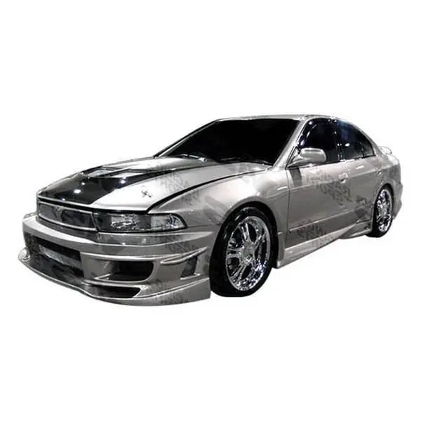 1999-2003 Mitsubishi Galant 4 doors CYBER 2 Style FRP Primer Side Skirts-1