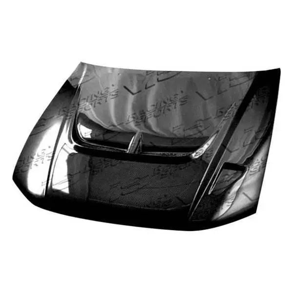 1999-2003 Mitsubishi Galant 4 doors MONSTER Style Carbon Fiber Black Hood-1