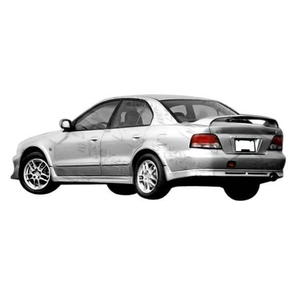 1999-2003 Mitsubishi Galant 4 doors VR 4 Style FRP Primer Rear Lip-1