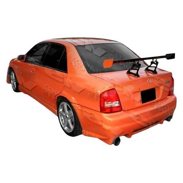 1999-2000 Mazda Protege 4 doors EVO 2 Style FRP Primer Rear Bumper-1
