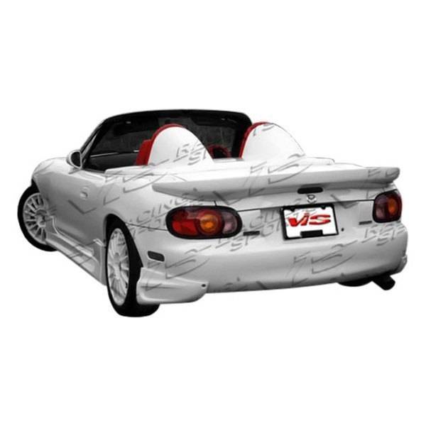 1999-2005 Mazda Miata 2 doors BALLISTIX Style FRP Primer Rear Lip-1