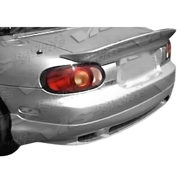 1999-2003 Mazda Miata 2 doors WIZDOM Style FRP Primer Rear Lip-1