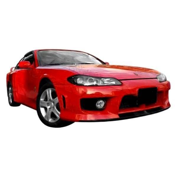 1999-2002 Nissan S15 2 doors TECHNO R Style FRP Primer Front Bumper-1
