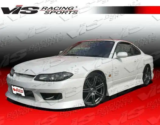 1999-2002 Nissan S15 2 doors V Spec 4 Style FRP Primer Side Skirts-3