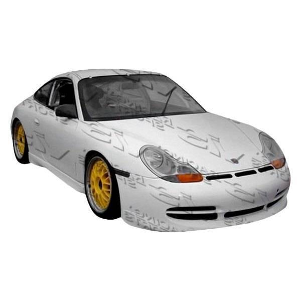 1999-2001 Porsche 996 2 doors GT 3 KS Style FRP Primer Front Bumper-1