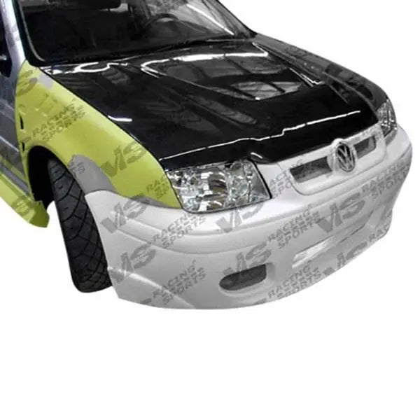 1999-2005 Volkswagen Jetta 4 doors INVADER Style Carbon Fiber Black Hood-1