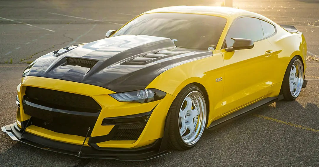 Carbon Fiber Hood Terminator Style for Ford MUSTANG 2018-2023 VISracingsports