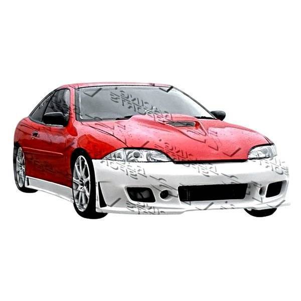 2000-2002 Chevrolet Cavalier 2 doors 4 doors TSC 3 Style FRP Primer Front Bumper-1