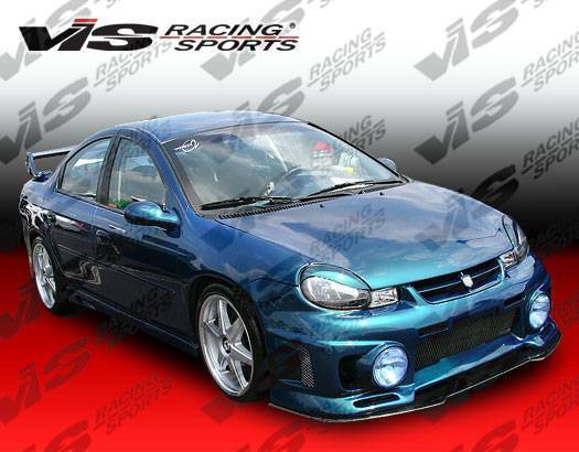 2000-2002 Dodge Neon 4 doors EVO Style FRP Primer Front Bumper-1