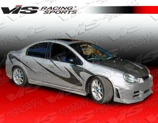 2000-2005 Dodge Neon 4 doors KOMBAT Style FRP Primer Side Skirts-1