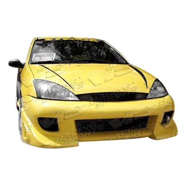2000-2004 Ford Focus 2 doors 4 doors BATTLE Z Style FRP Primer Front Bumper-1