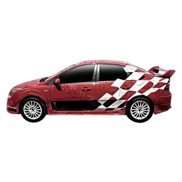 2000-2007 Ford Focus 2 doors FUZION Style FRP Primer Side Skirts-1
