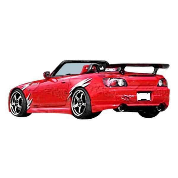 2000-2009 Honda S2000 2 doors G Speed Style FRP Primer Rear Lip-1