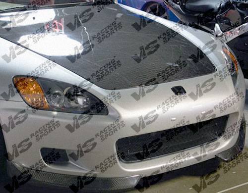 2000-2003 Honda S2000 2 doors Carbon Fiber Black Front Lip-1