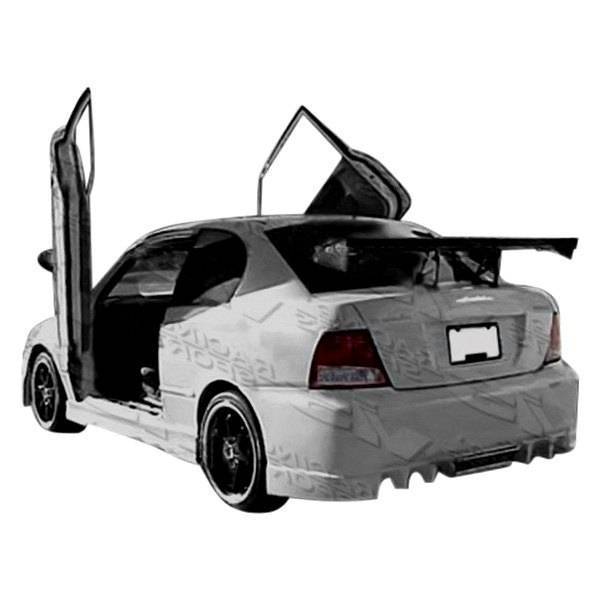 2000-2002 Hyundai Accent 2 doors EVO 5 Style FRP Primer Rear Bumper-1