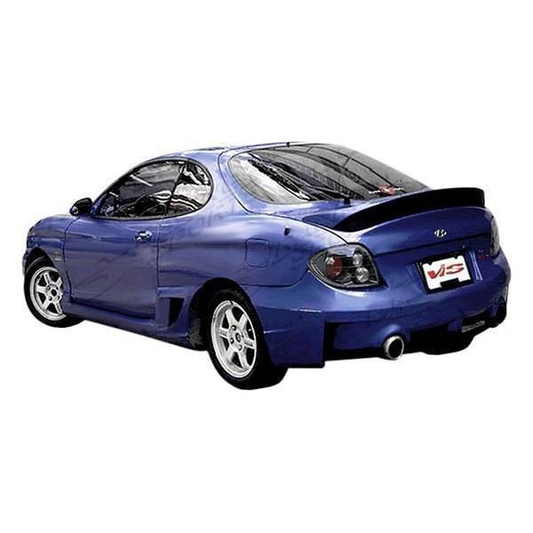 2000-2002 Hyundai Tiburon 2 doors RALLY Style FRP Primer Rear Bumper-1