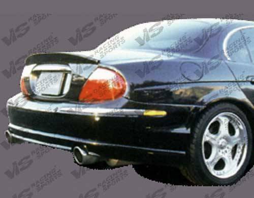 2000-2004 Jaguar S 4 doors INVADER 2 Style FRP Primer Rear Lip-2