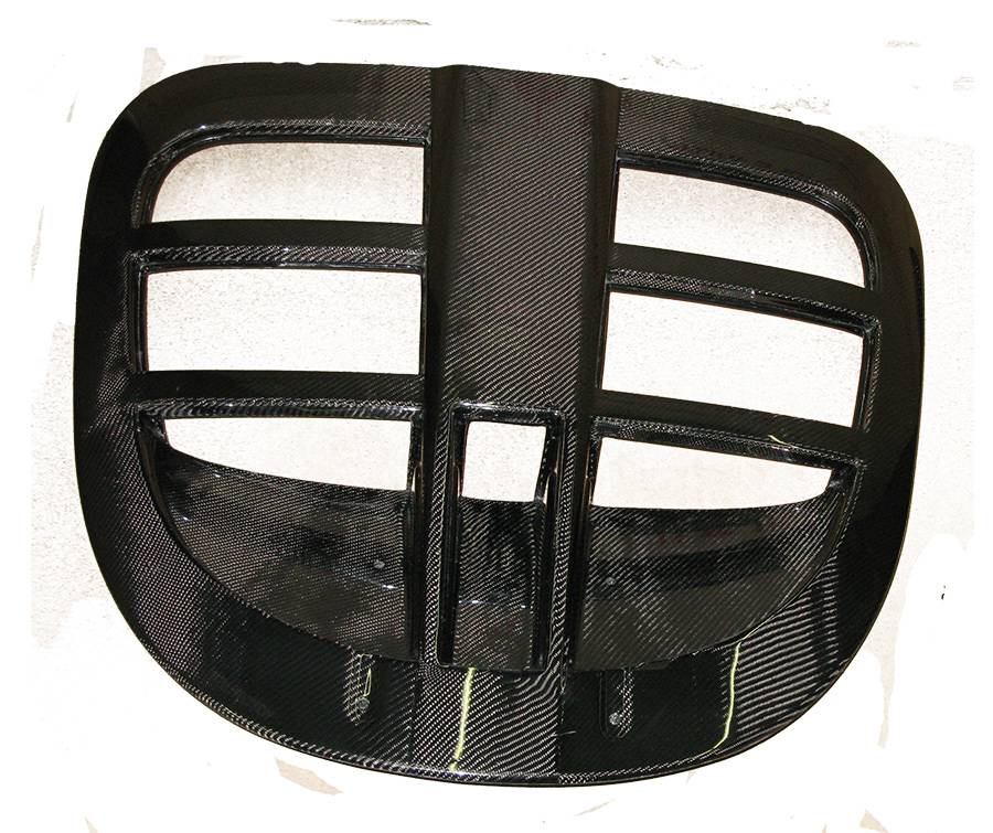 2000-2009 Lotus Exige Carbon Fiber Black Engine Lid-1