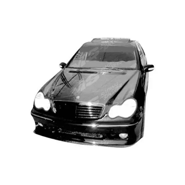 2000-2002 Mercedes E Class 4 doors OEM Style Carbon Fiber Black Hood-2