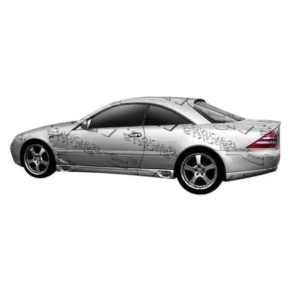 2000-2006 Mercedes CL Class W215 LASER F1 Style FRP Primer Side Skirts-1