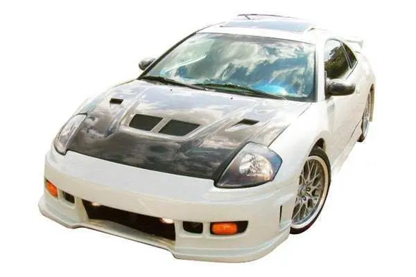 2000-2005 Mitsubishi Eclipse 2 doors EVO Style Carbon Fiber Black Hood-1
