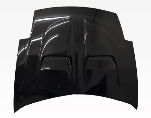 2000-2005 Mitsubishi Eclipse 2 doors XTREME GT Style Carbon Fiber Black Hood-2