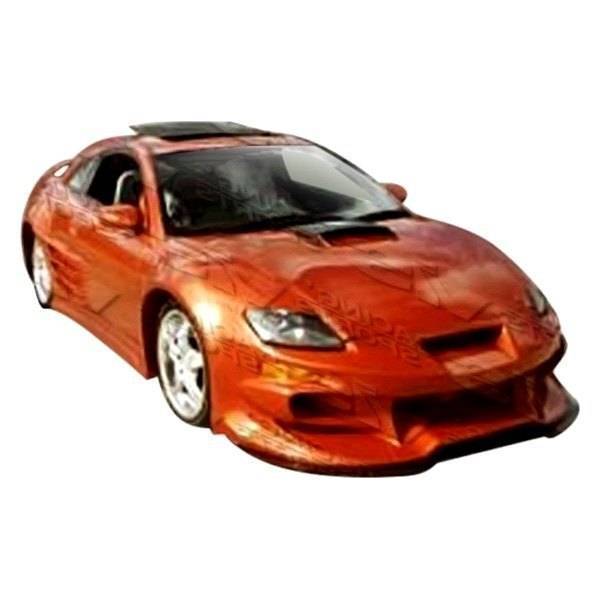 2000-2005 Mitsubishi Eclipse 2 doors INVADER 2 Style FRP Primer Front Bumper-1