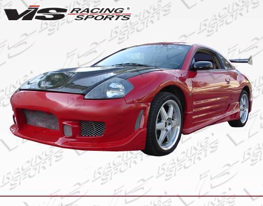 2000-2005 Mitsubishi Eclipse 2 doors TRACER 2 Style FRP Primer Front Bumper-3