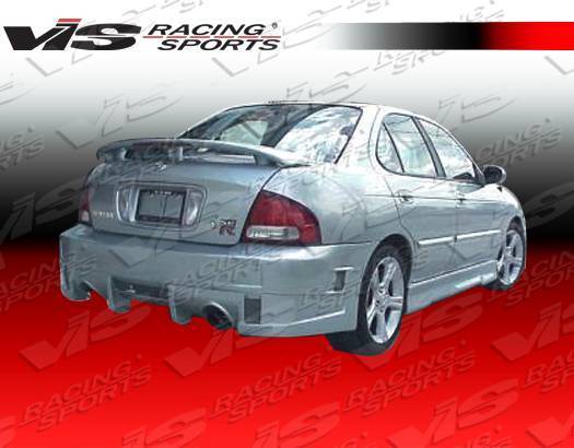 2000-2006 Nissan Sentra 4 doors EVO 4 Style FRP Primer Rear Bumper-1