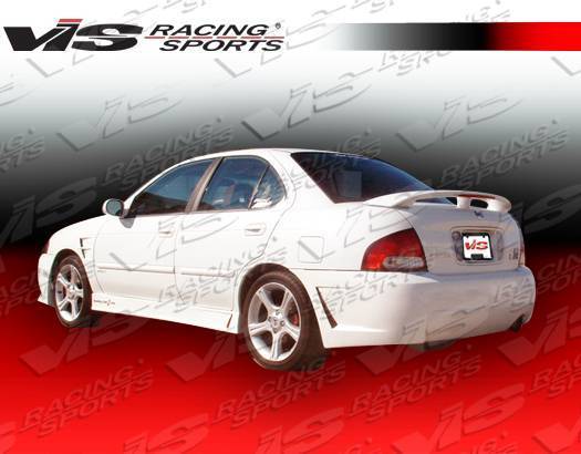 2000-2003 Nissan Sentra 4 doors TSC 3 Style FRP Primer Rear Bumper-1