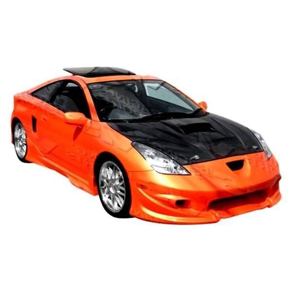 2000-2005 Toyota Celica 2 doors INVADER Style FRP Primer Front Bumper-2