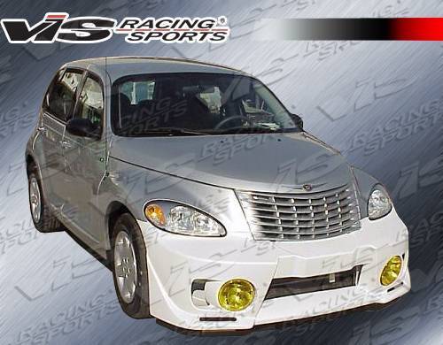 2001-2004 Chrysler Pt Cruiser 4 doors EVO 5 Style FRP Primer Front Bumper-1