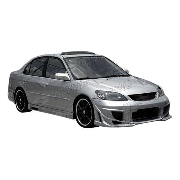 2001-2003 Honda Civic 2 doors 4 doors BALLISTIX Style FRP Primer Front Bumper-1