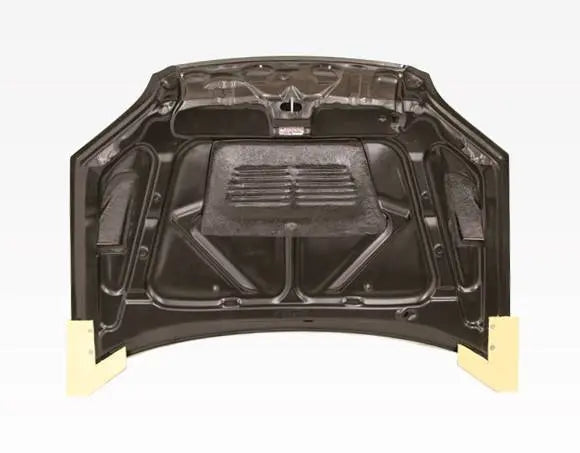 2001-2003 Honda Civic 2 doors 4 doors EVO Style Carbon Fiber Black Hood-3