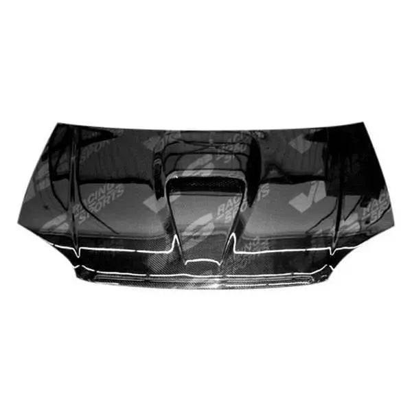 2001-2003 Honda Civic 2 doors 4 doors G Force Style Carbon Fiber Black Hood-1