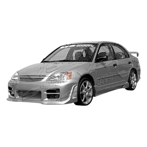 2001-2005 Honda Civic 2 doors OCTANE Style FRP Primer Side Skirts-1